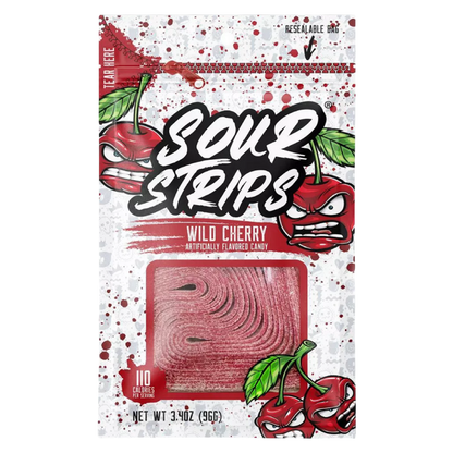 Wild Cherry Sour Strips, 3.4oz