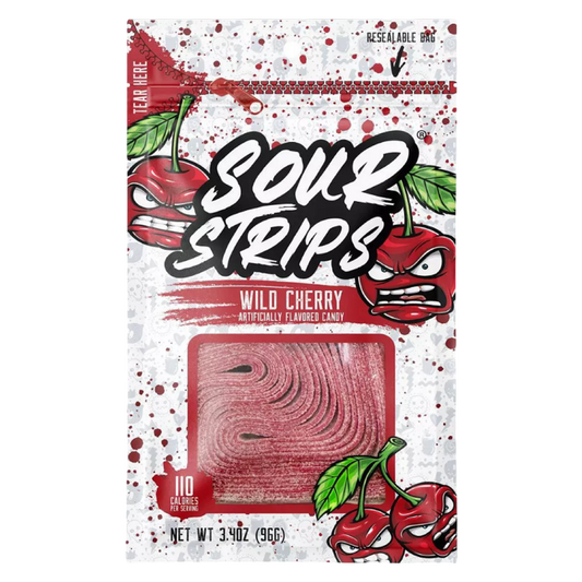 Wild Cherry Sour Strips, 3.4oz