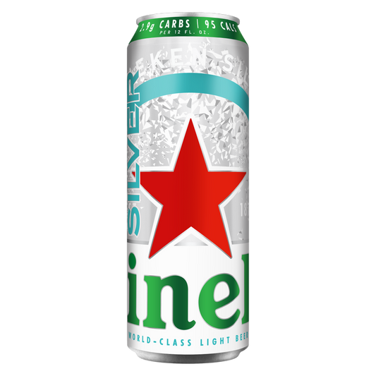 Heineken Silver Lager Beer Single 24oz Can