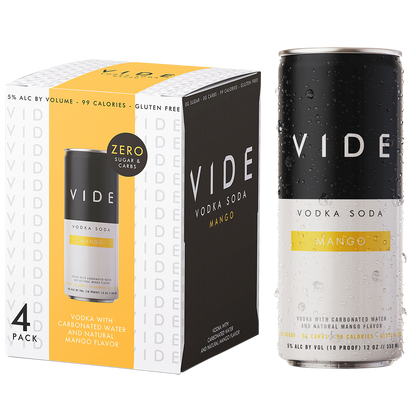 VIDE Mango Vodka Soda 4pk 12oz Can 5% ABV
