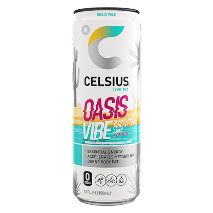CELSIUS Sparkling Oasis Vibe Energy Drink 12oz Can