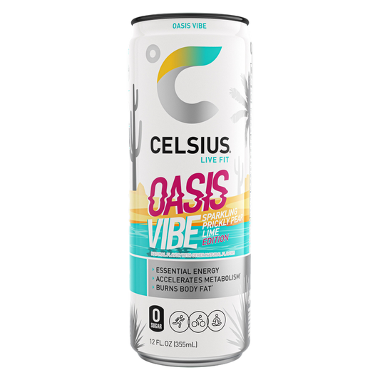 CELSIUS Sparkling Oasis Vibe Energy Drink 12oz Can