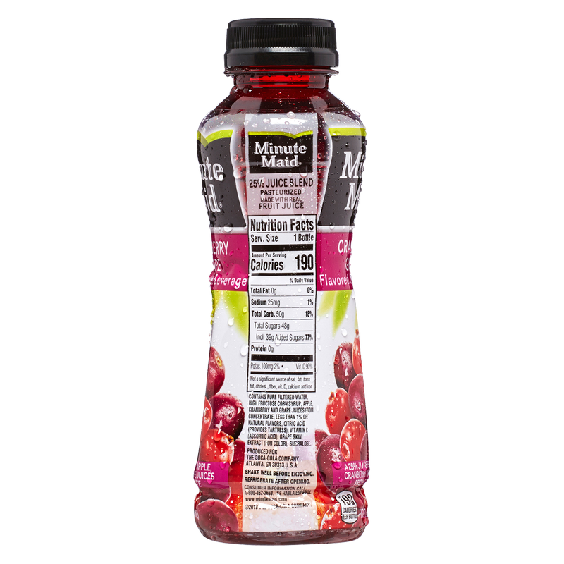 Minute Maid Cranberry Grape Juice 12oz Btl