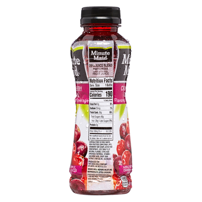 Minute Maid Cranberry Grape Juice 12oz Btl