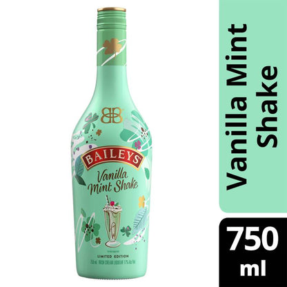 Baileys Vanilla Mint Shake Irish Cream Liqueur 750ml (34 Proof)