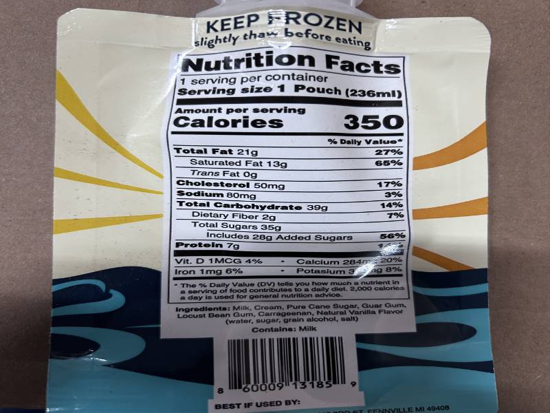 RoseBud Original Vanilla Soft Serve Pouch 8oz