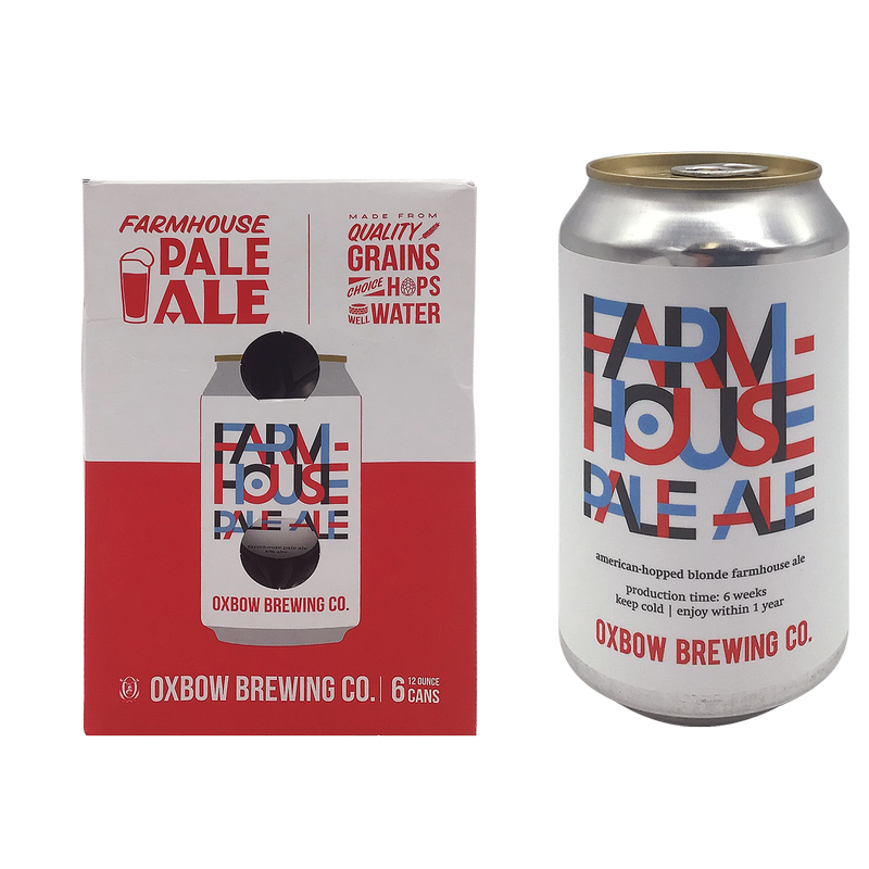 Oxbow Brewing Farmhouse Pale Ale 6Pk 12Oz Can 6% Abv