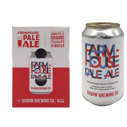 Oxbow Brewing Farmhouse Pale Ale 6Pk 12Oz Can 6% Abv