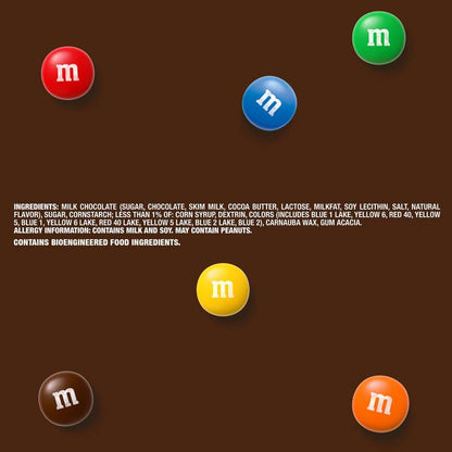 M&M's Milk Chocolate Candies Share Size 3.14oz