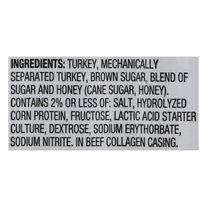 Essential Everyday Honey Brown Sugar Turkey Sausage Snack Sticks 14oz