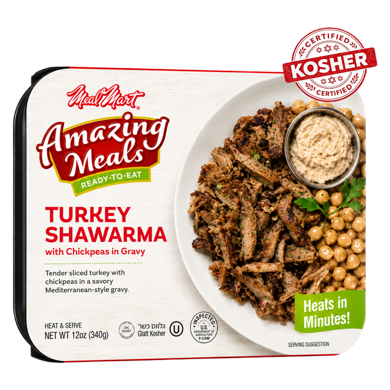 Kosher Turkey Shwarma with Chick Peas Ready Meal - 12oz