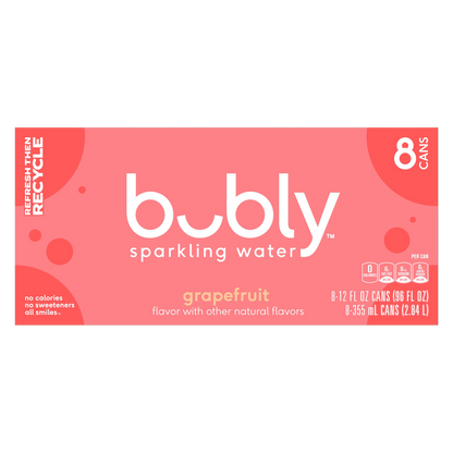 Bubly Grapefruit 8pk 12oz Can