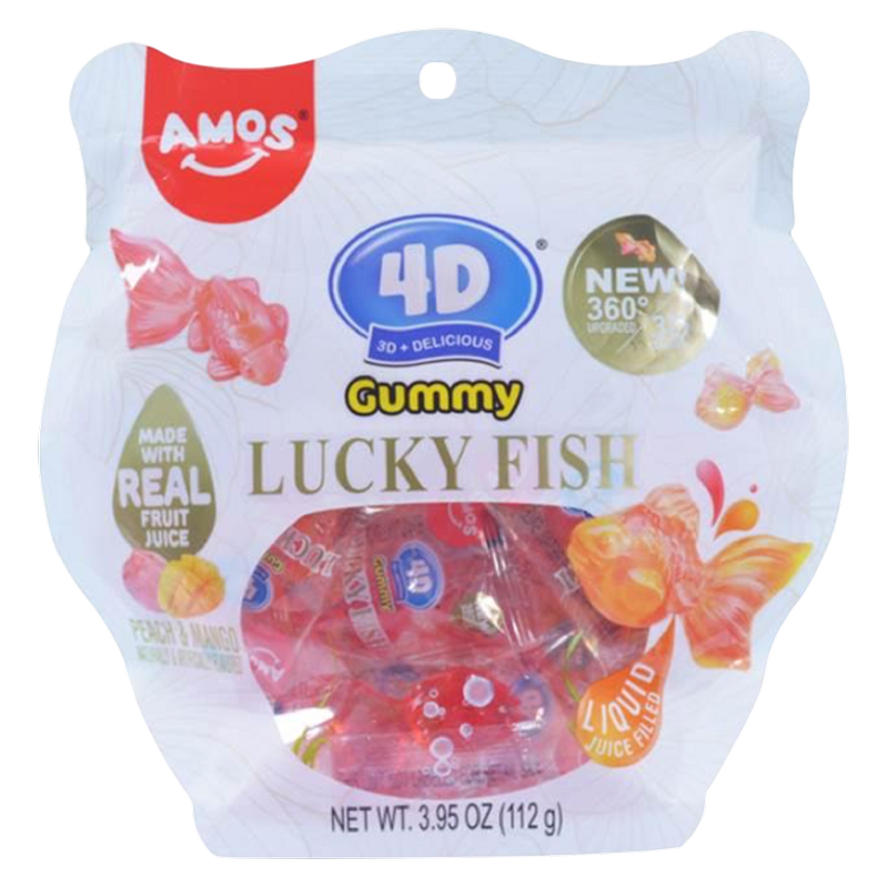 Amos 4D Gummy Lucky Fish, 3.95oz