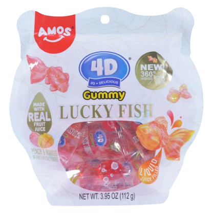 Amos 4D Gummy Lucky Fish, 3.95oz