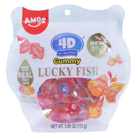Amos 4D Gummy Lucky Fish, 3.95oz