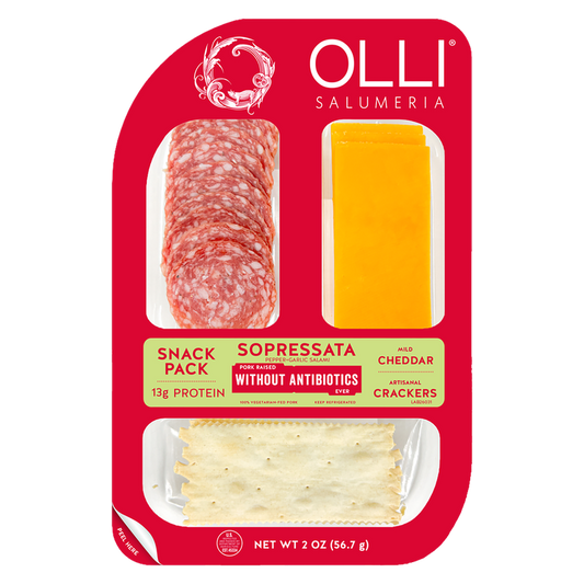 Olli Sopressata Salami & Cheddar Cheese Snack Pack - 2oz