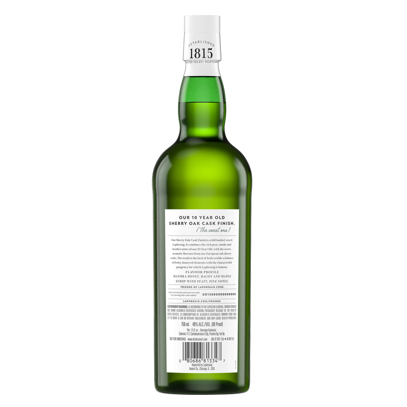 Laphroaig Sherry Oak 10Yr 750ml