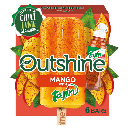 Outshine Mango Tajin Frozen Fruit Bars, 6ct
