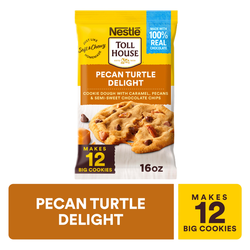 Nestle Toll House Pecan Turtle Cookie Dough - 12ct/16oz
