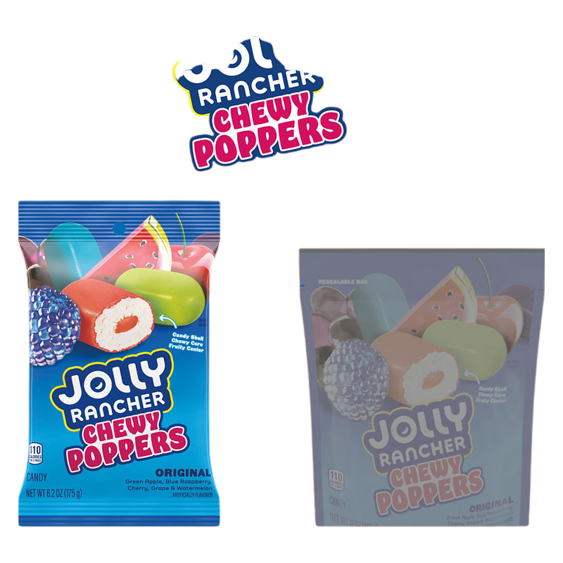 Jolly Rancher Chewy Poppers Original Flavors Bag, 6.2 oz