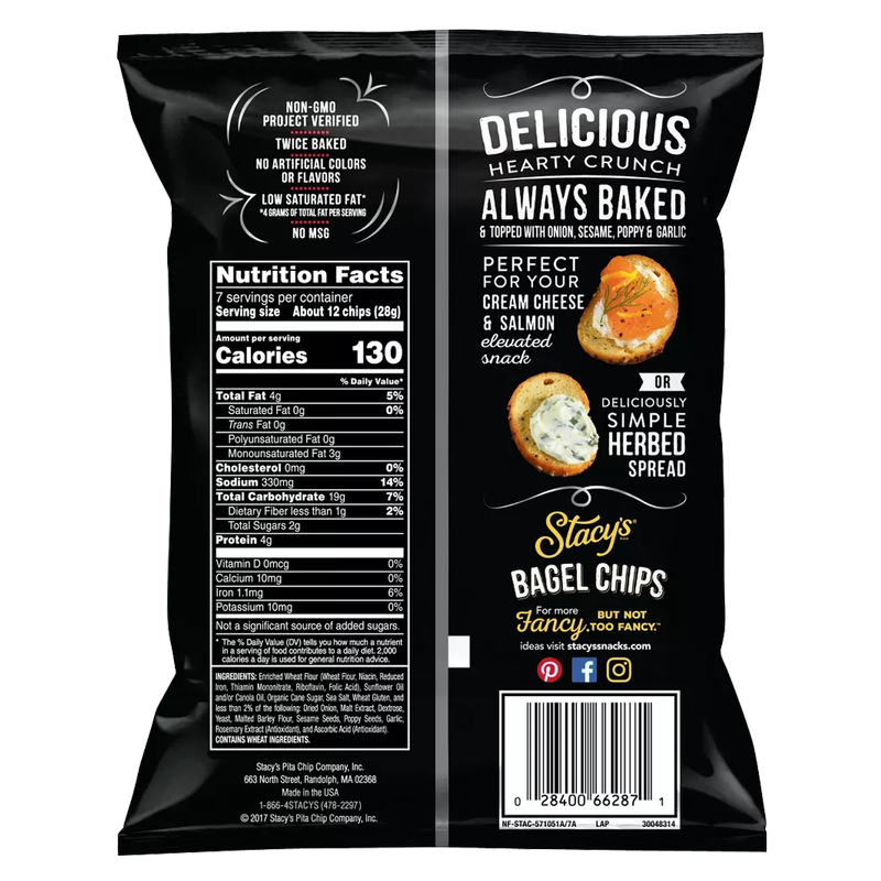 Stacy's Everything Bagel Chips, 7oz