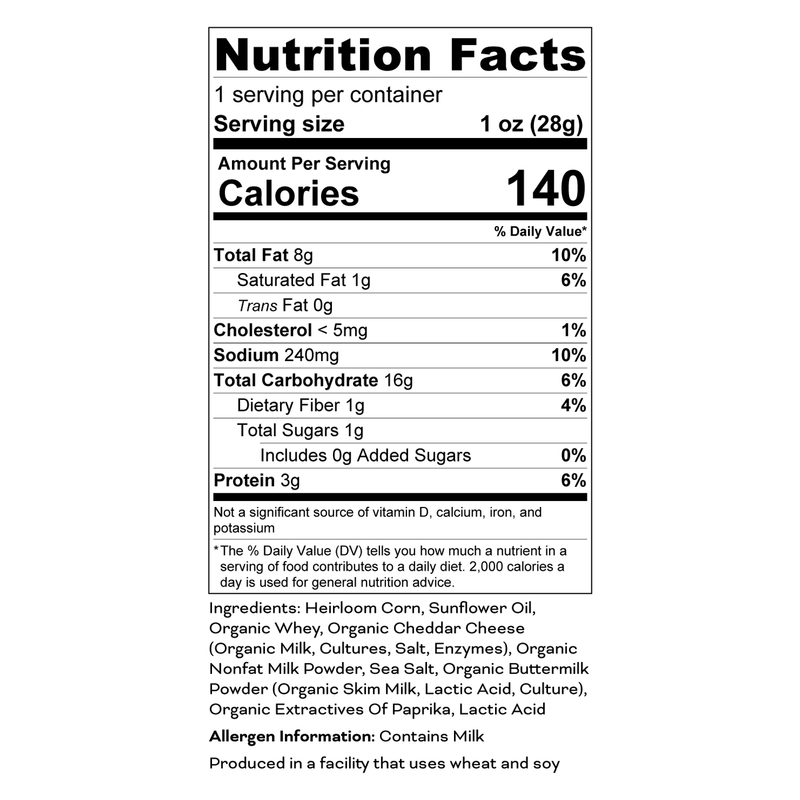 Pipcorn Heirloom Cheddar Cheese Balls 1oz