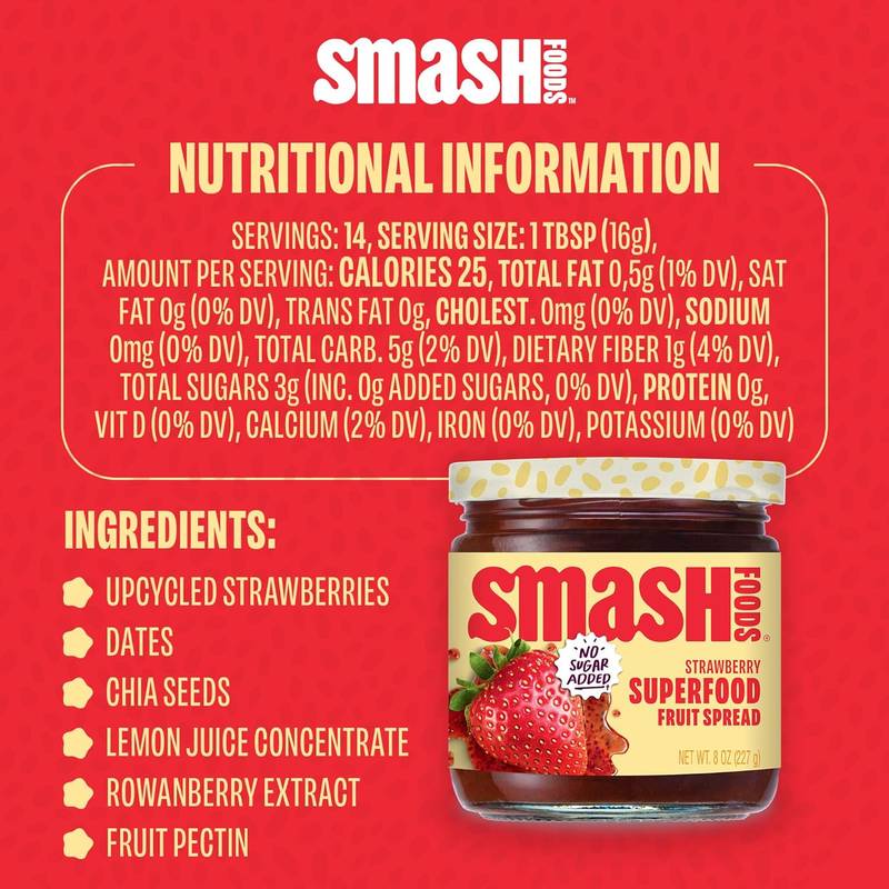 Smash Foods Strawberry Superfood Jam