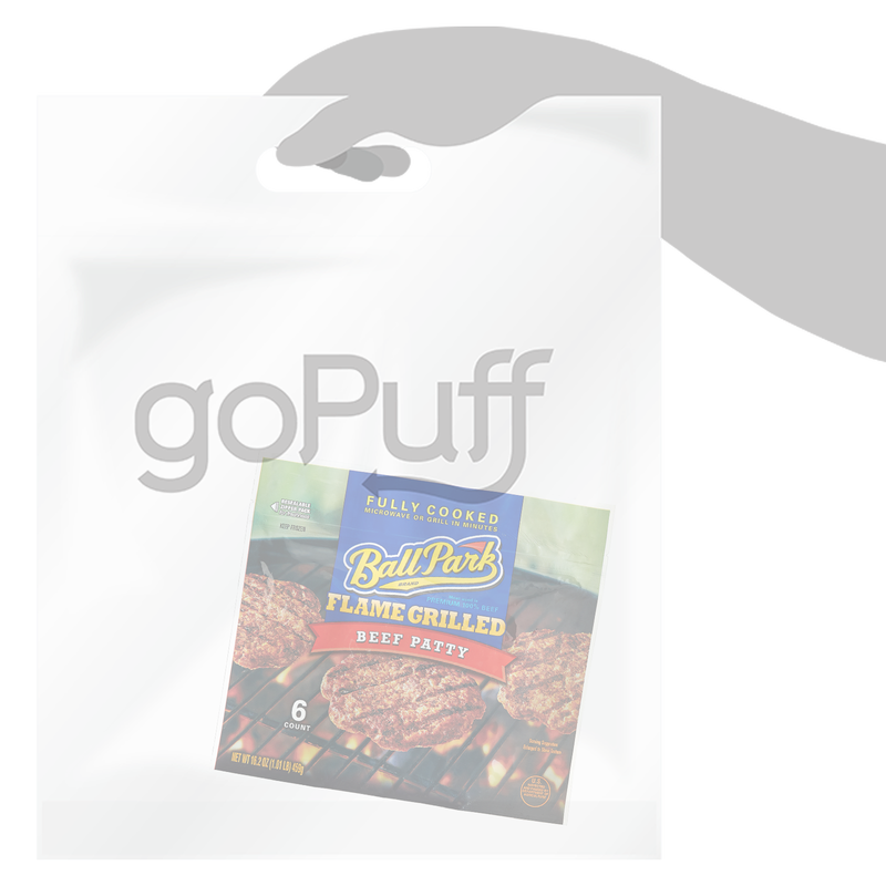 Ball Park Frozen Flamed Grilled Original Beef Patties 6ct 16.2oz