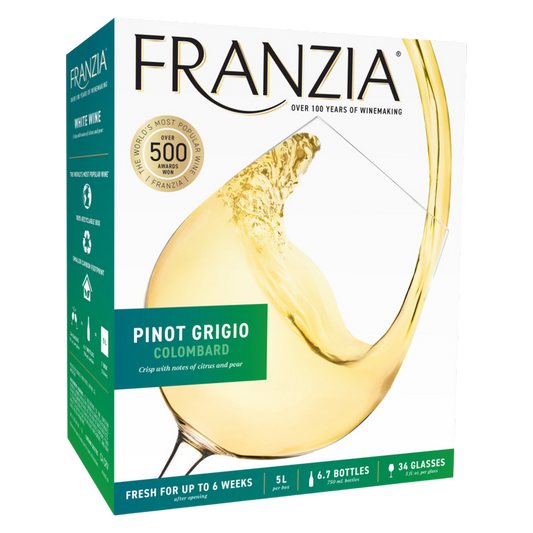Franzia Pinot Grigio/Colombard Vintner Select White Wine 5L Box
