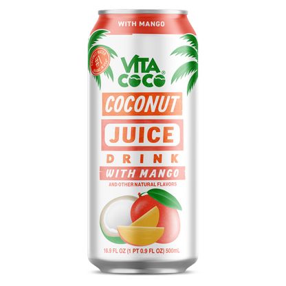 Vita Coco Coconut Juice with Mango 16.9oz Can
