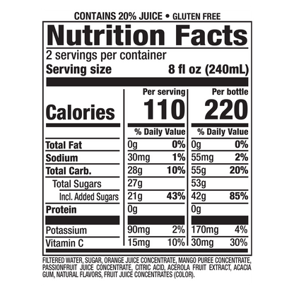 Nantucket Nectars Orange Mango Juice 16oz