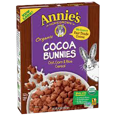 Annie's Homegrown Organic Cocoa Bunnies Cereal 10oz