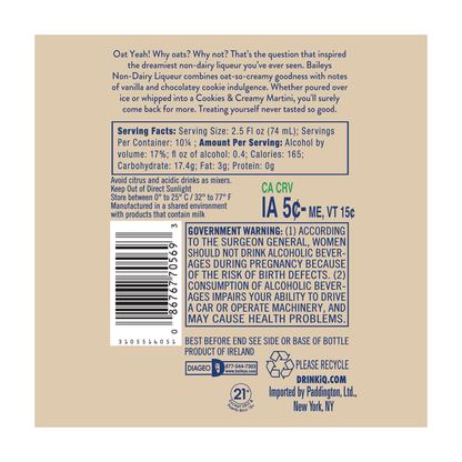 Bailey's Cookies & Cream 750ml Bottle