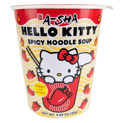 A-Sha Hello Kitty Spicy Cup Noodle Soup - 2.29oz