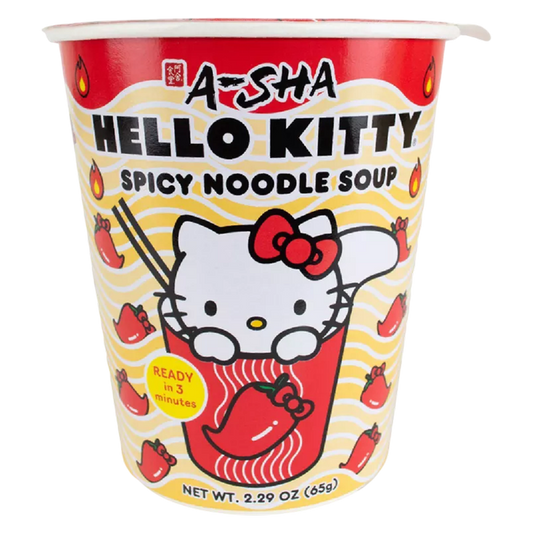A-Sha Hello Kitty Spicy Cup Noodle Soup - 2.29oz