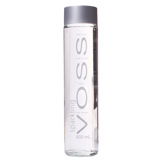 Voss Sparkling Water 800ml Glass Bottle