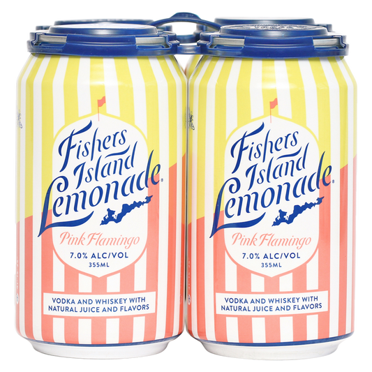 Fishers Island Lemonade Pink Flamingo 12oz 4pk 7% ABV