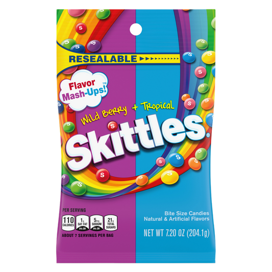 Skittles Mash-Ups Chewy, 7.2 oz