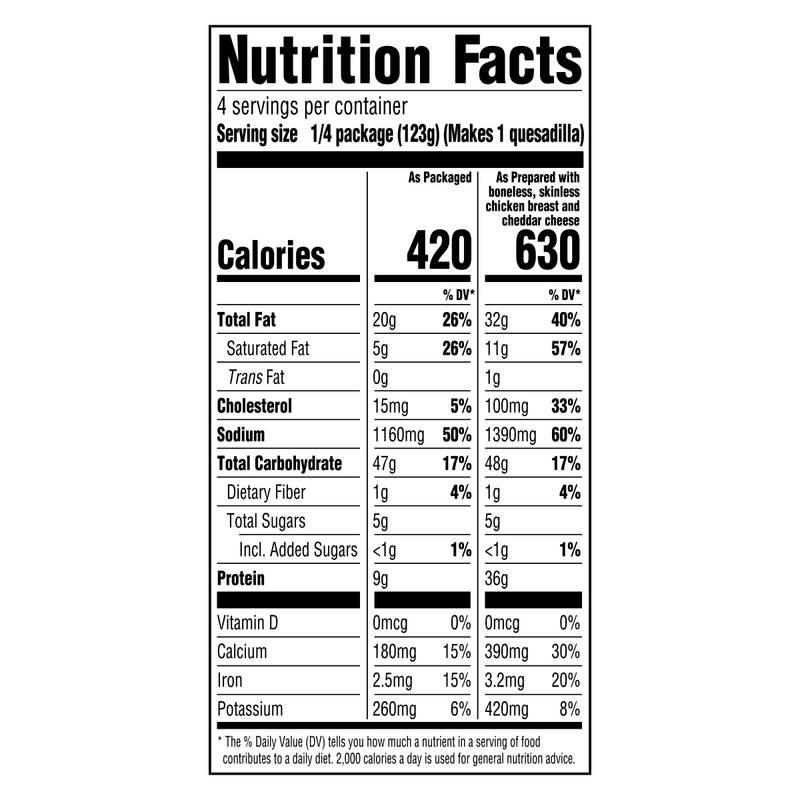 Taco Bell Chipotle Chicken Quesadilla Cravings Kit, 17.3 oz Box