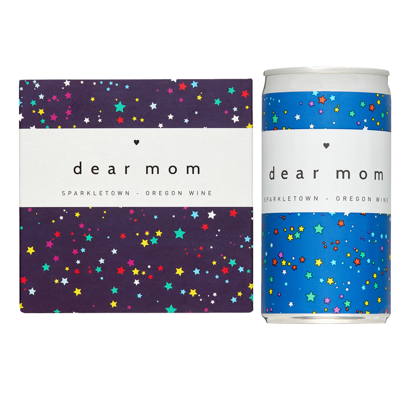 Dear Mom Sparkletown Oregon Wine 4pk 187 ml Can