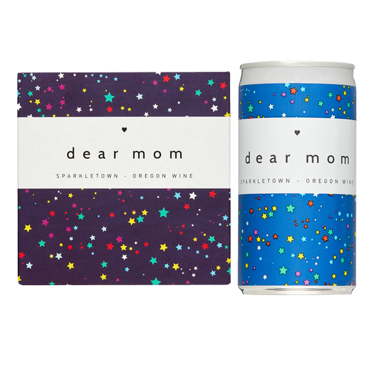 Dear Mom Sparkletown Oregon Wine 4pk 187 ml Can