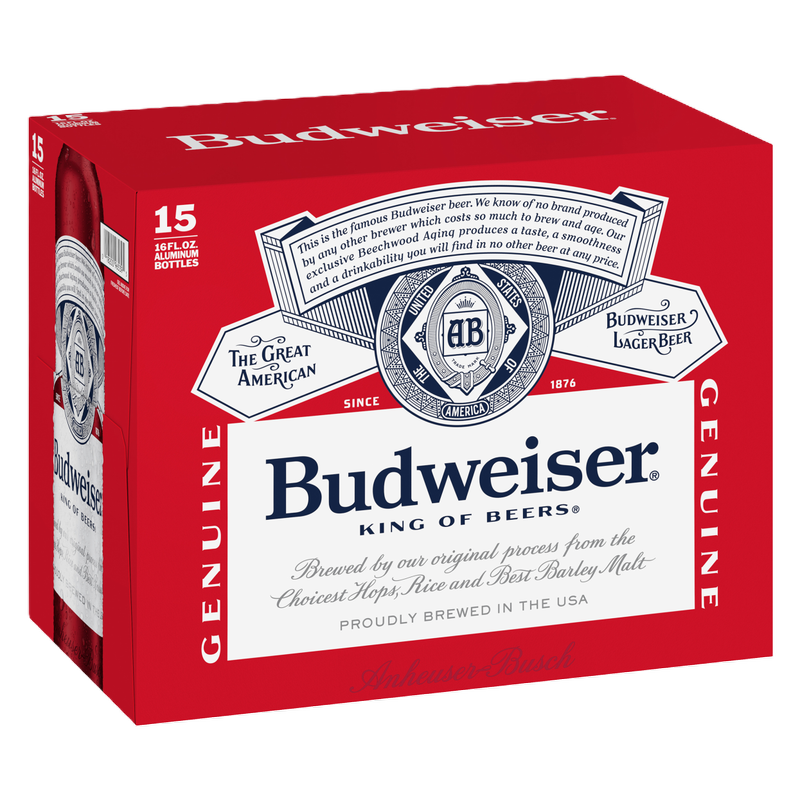 Budweiser Aluminum Bottle (15PKC 16OZ)