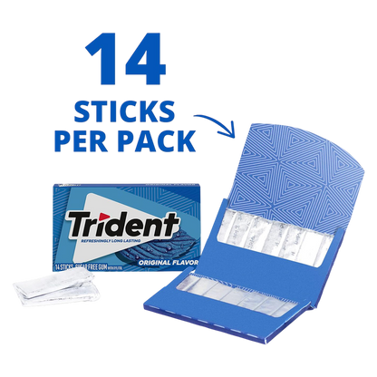 Trident Original Flavored Gum, 14pc