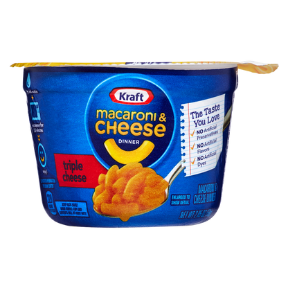 Kraft Mac & Triple Cheese Cup 2.05oz