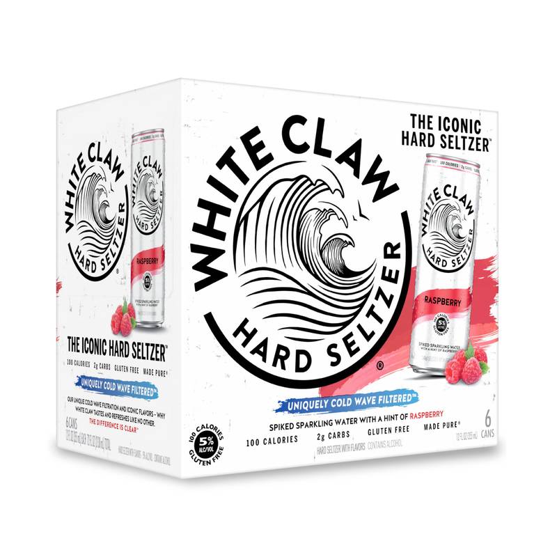 White Claw Raspberry 6pk 12oz Can 5.0% ABV