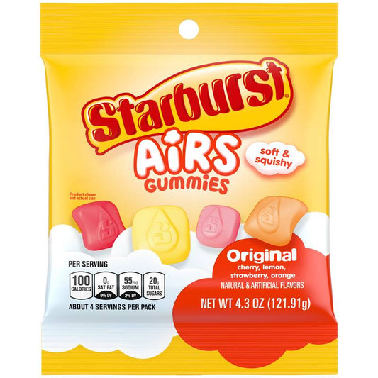STARBURST Airs Original Gummy Candy, 4.3 oz Bag