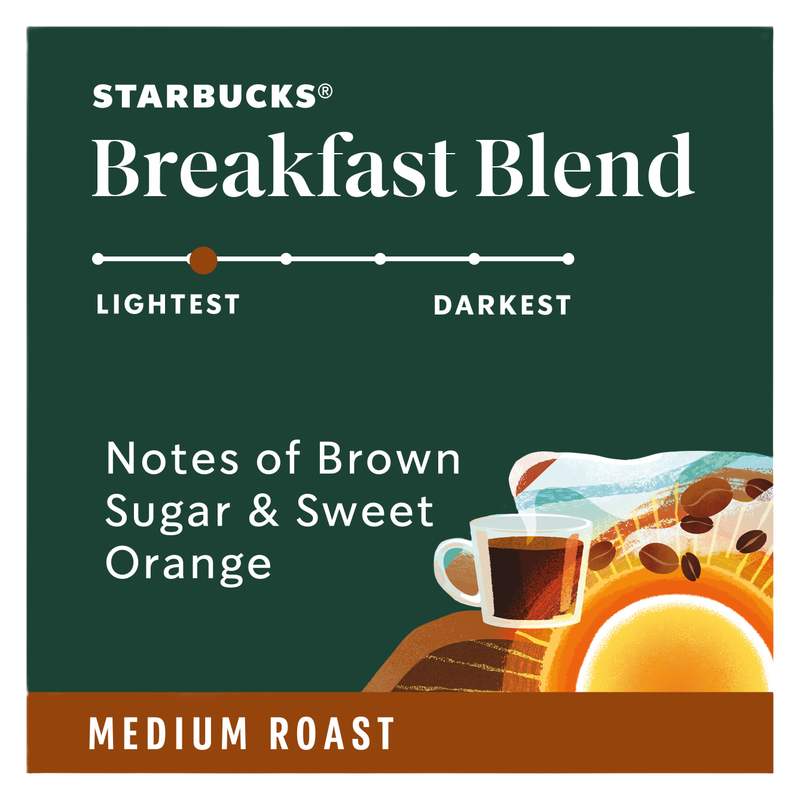 Starbucks Breakfast Blend Ground Coffee 12oz Bag