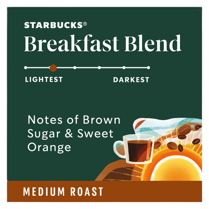 Starbucks Breakfast Blend Ground Coffee 12oz Bag
