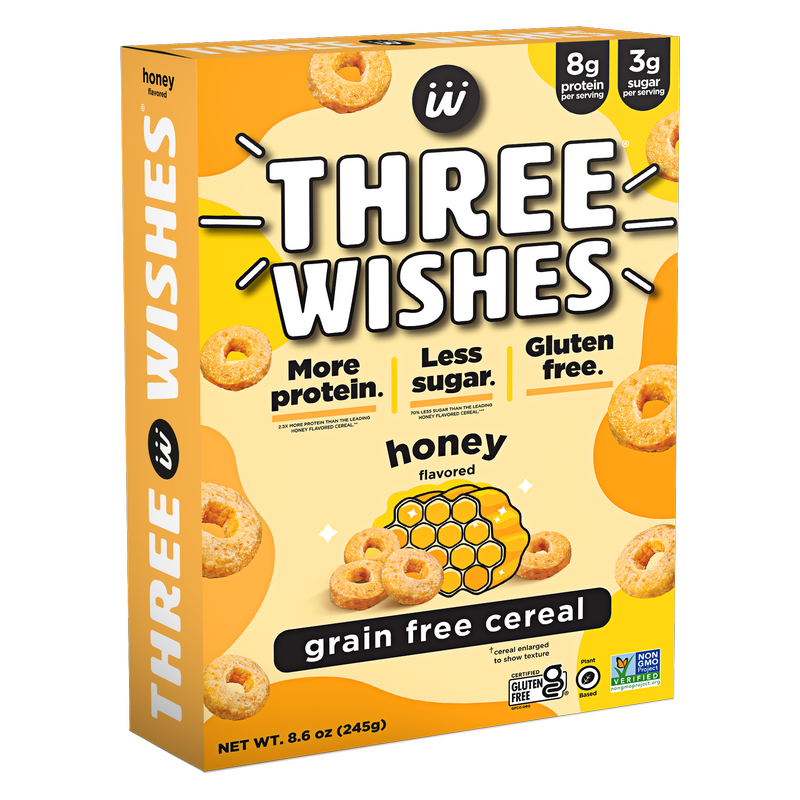 Three Wishes Grain Free Cereal Honey 8.6oz