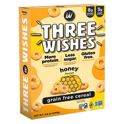 Three Wishes Grain Free Cereal Honey 8.6oz